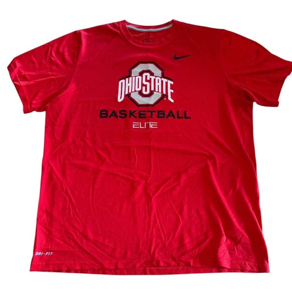 Nike Dri-FIT Ohio State Basketball Elite Short Sleeve T-Shirt L